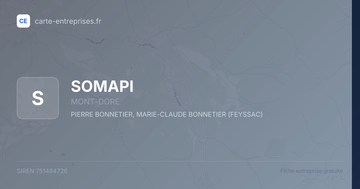 SOMAPI — 751484726 — fiche entreprise