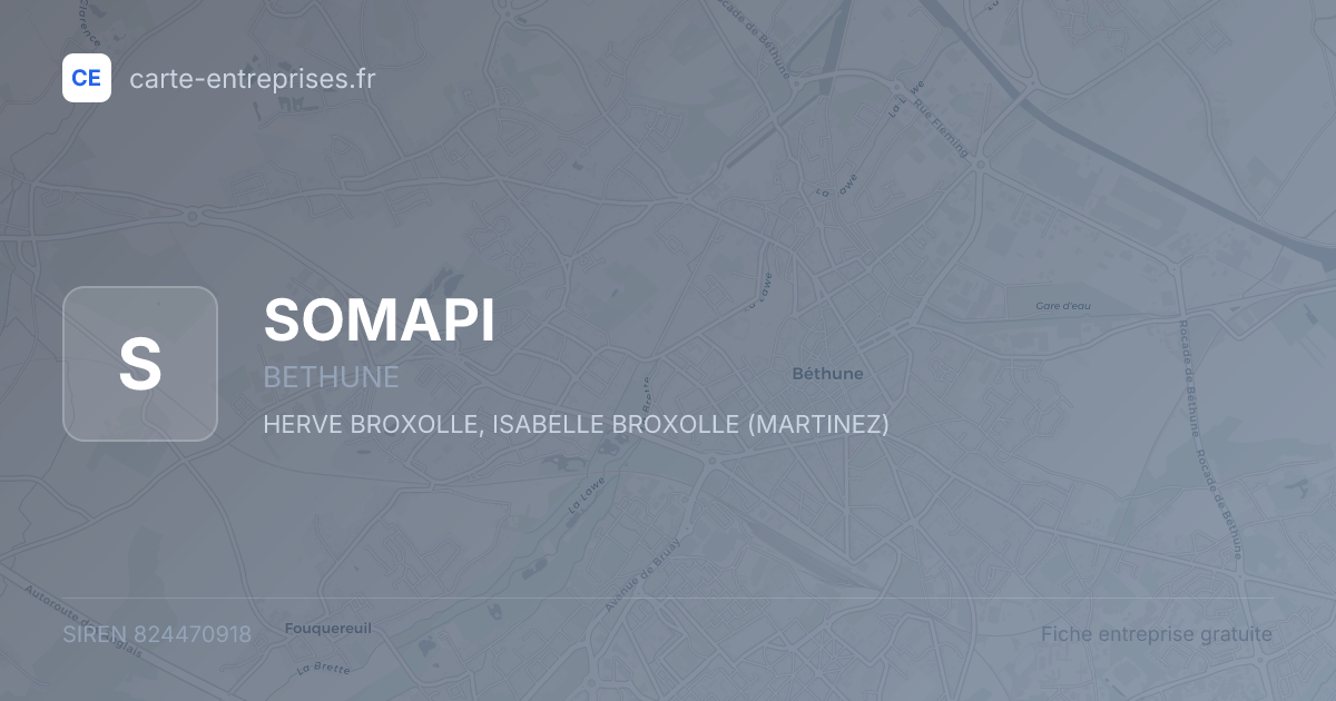 SOMAPI — 824470918 — fiche entreprise