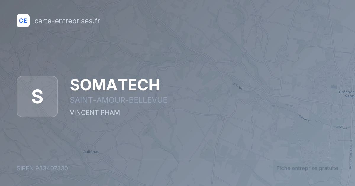 SOMATECH — 933407330 — fiche entreprise
