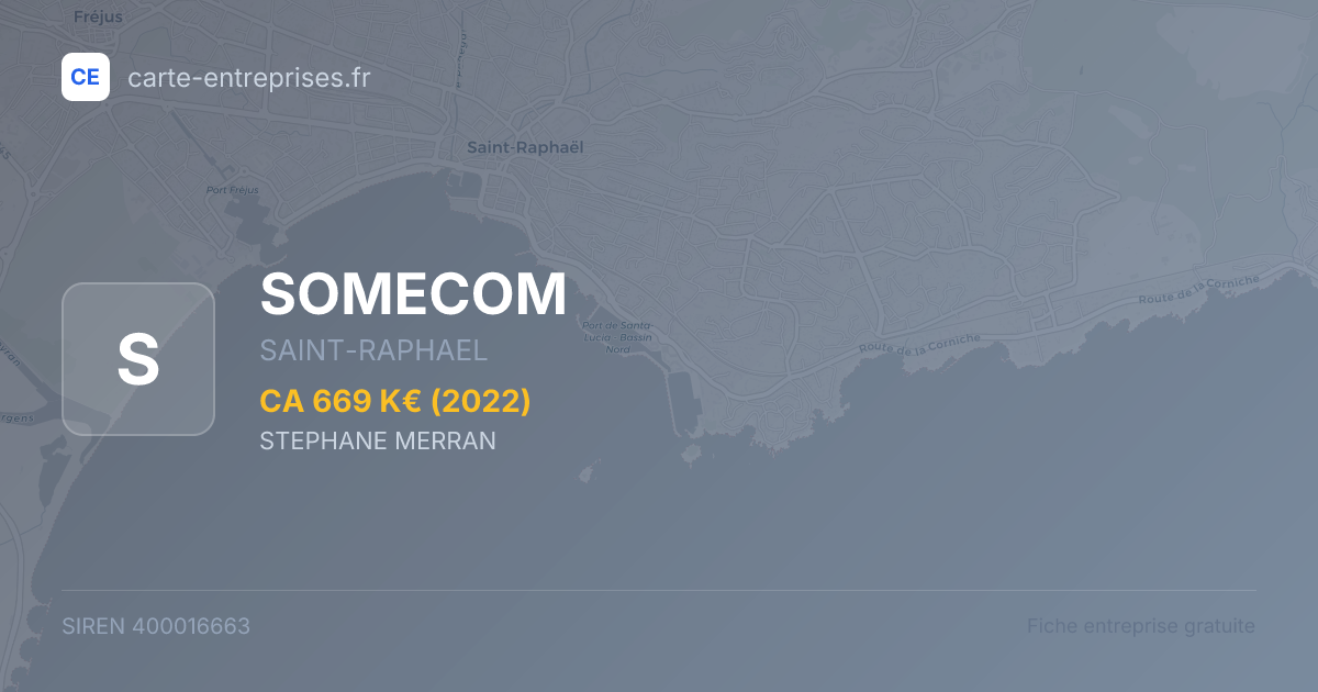 SOMECOM — 400016663 — fiche entreprise
