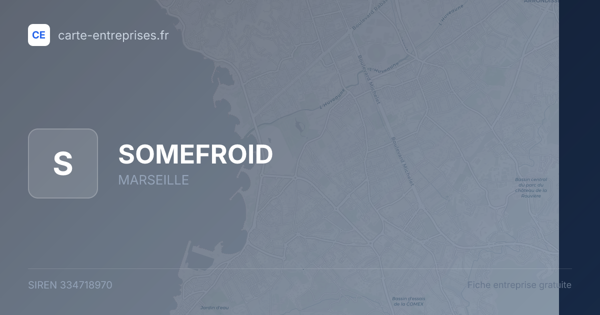 SOMEFROID — 334718970 — fiche entreprise