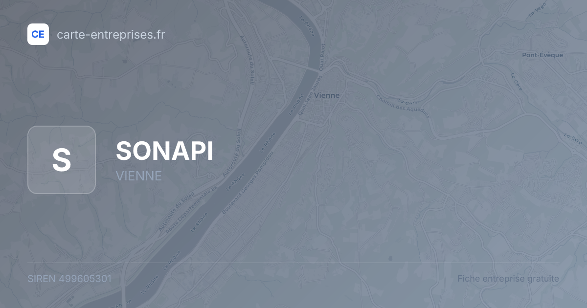 SONAPI — 499605301 — fiche entreprise