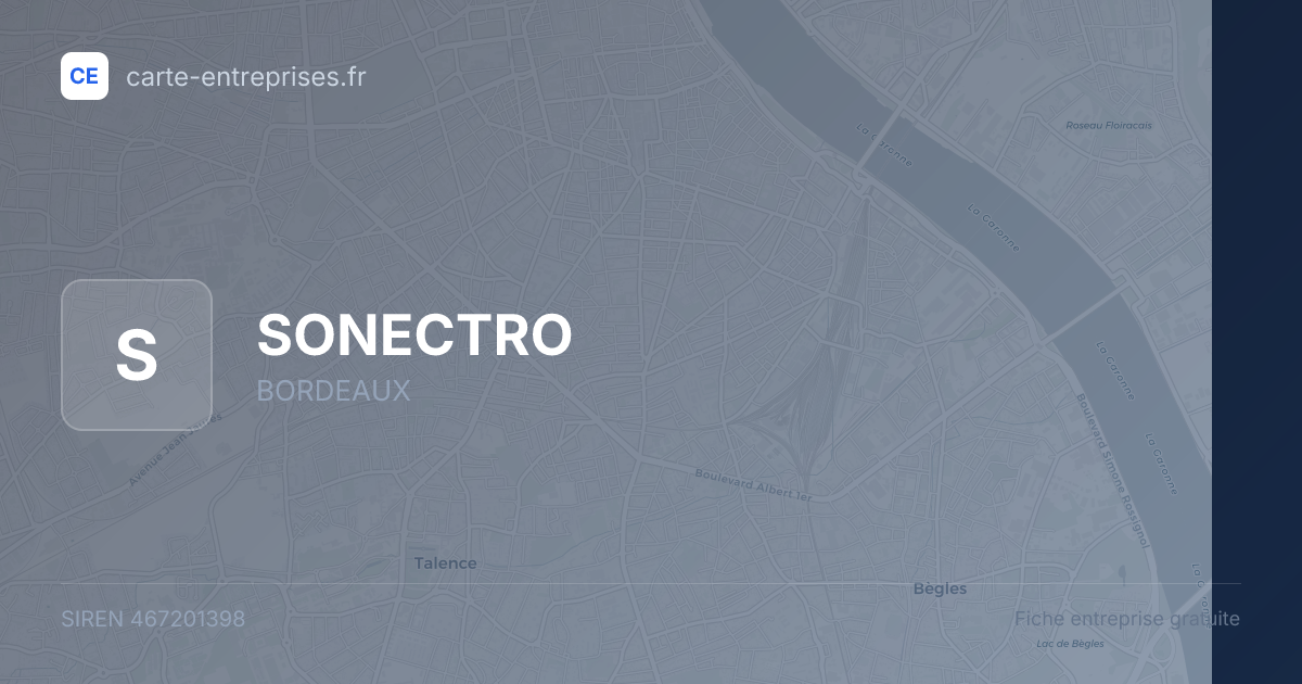 SONECTRO — 467201398 — fiche entreprise
