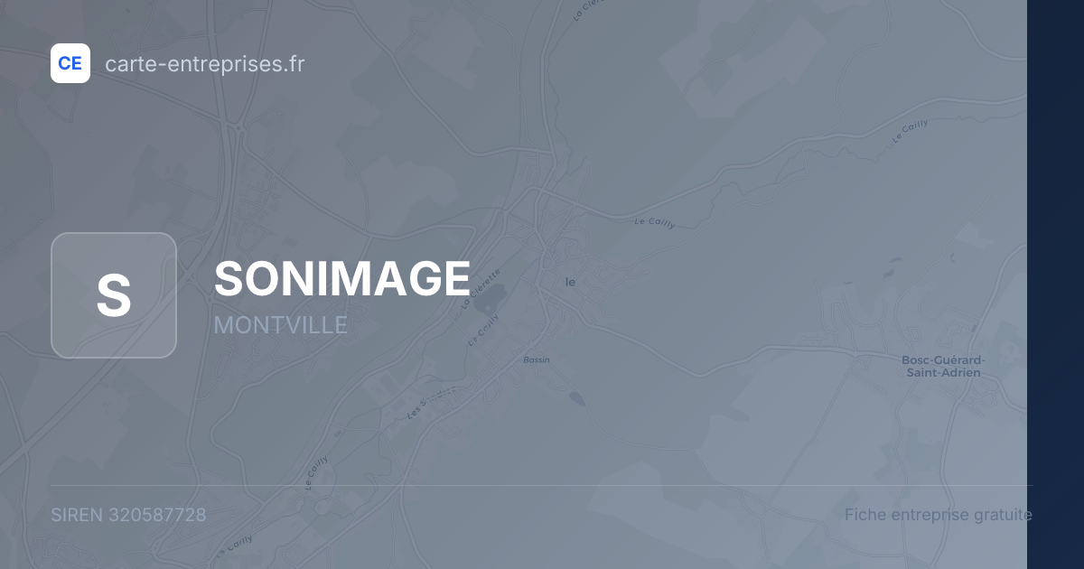 SONIMAGE — 320587728 — fiche entreprise
