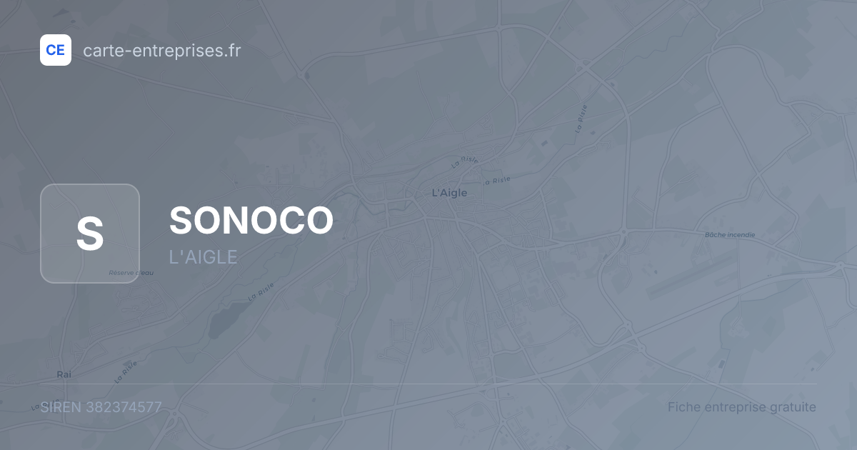 SONOCO — 382374577 — fiche entreprise