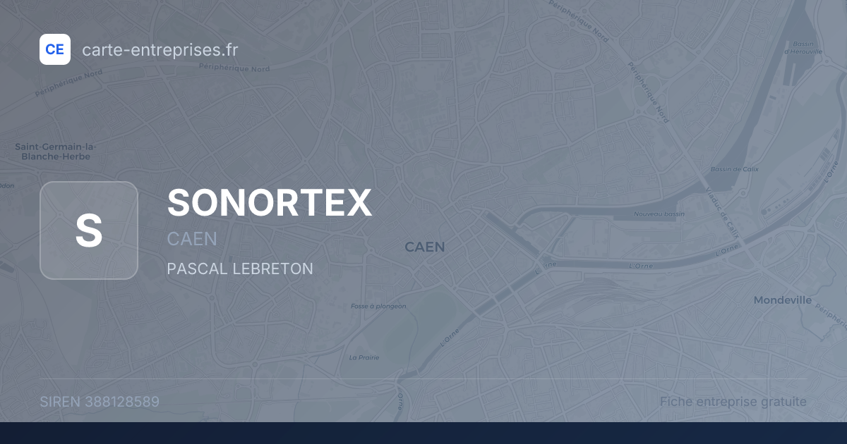 SONORTEX — 388128589 — fiche entreprise