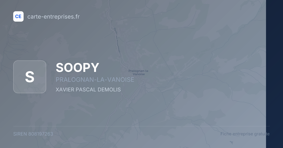 SOOPY — 808197263 — fiche entreprise