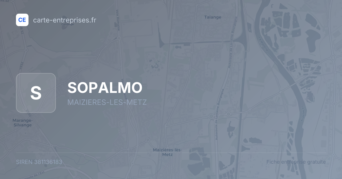 SOPALMO — 381136183 — fiche entreprise