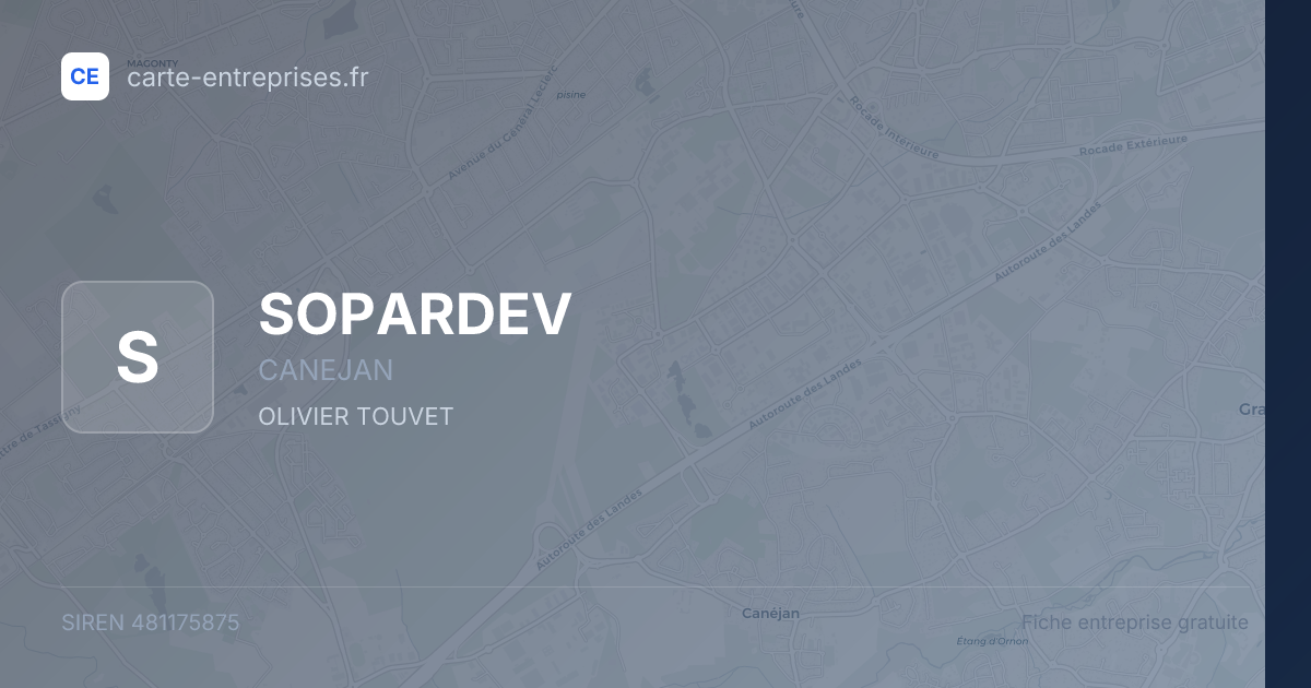 SOPARDEV — 481175875 — fiche entreprise