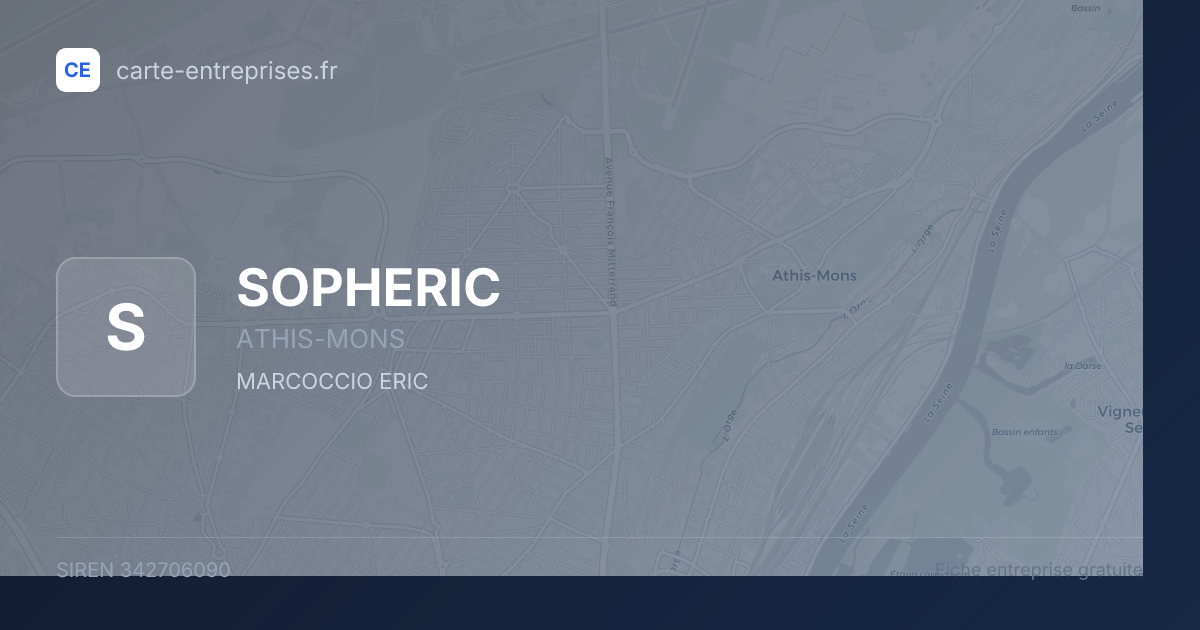 SOPHERIC — 342706090 — fiche entreprise