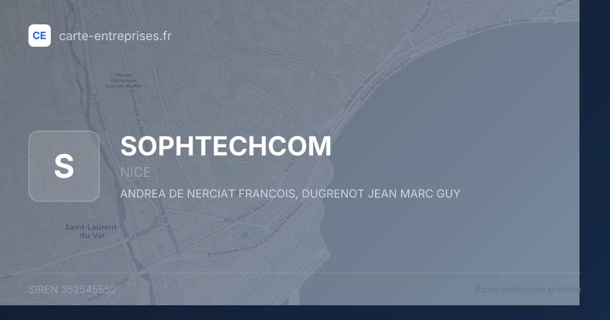 SOPHTECHCOM — 352545552 — fiche entreprise