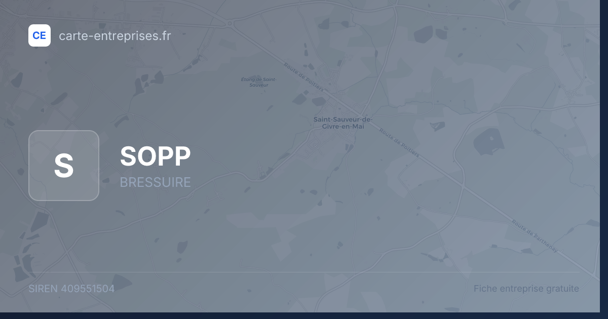 SOPP — 409551504 — fiche entreprise
