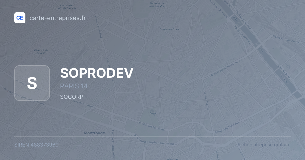 SOPRODEV — 488373960 — fiche entreprise