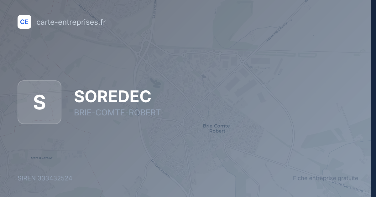 SOREDEC — 333432524 — fiche entreprise