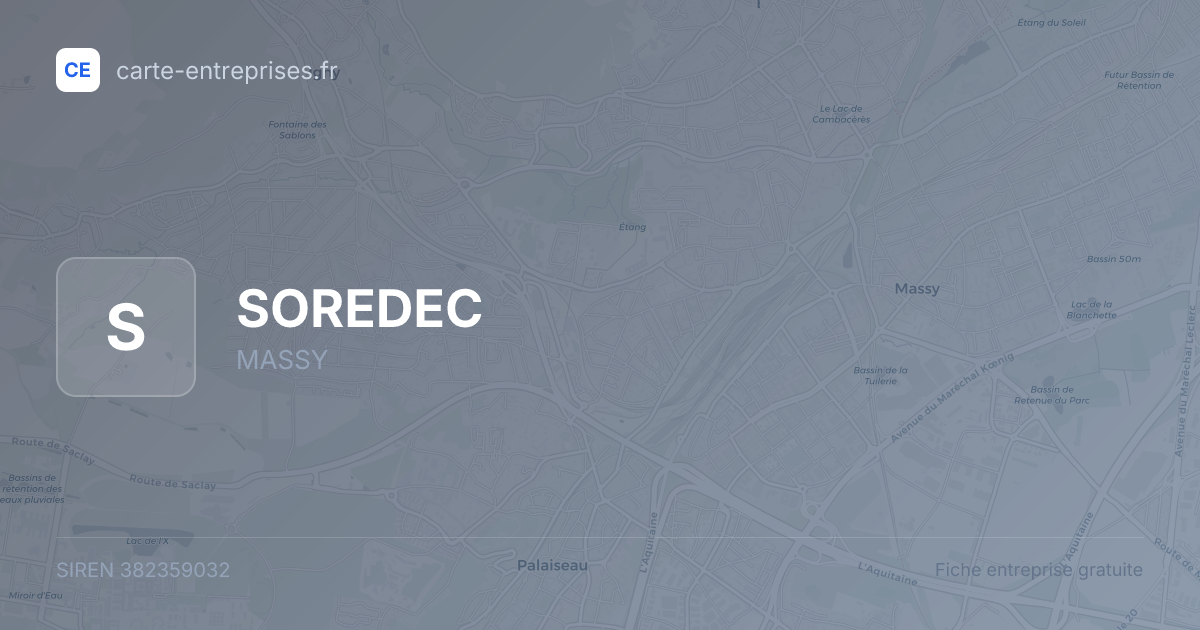 SOREDEC — 382359032 — fiche entreprise