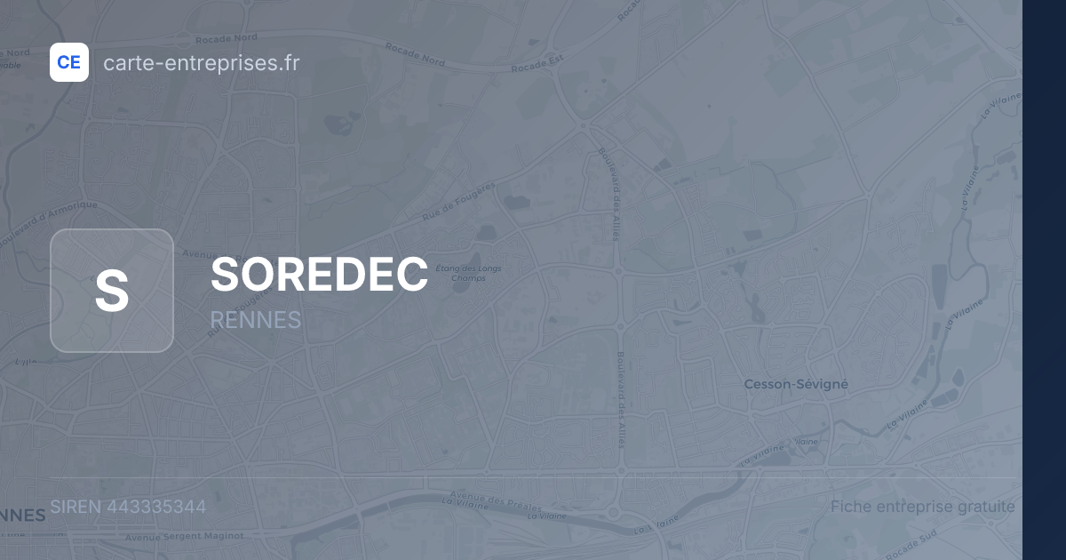 SOREDEC — 443335344 — fiche entreprise