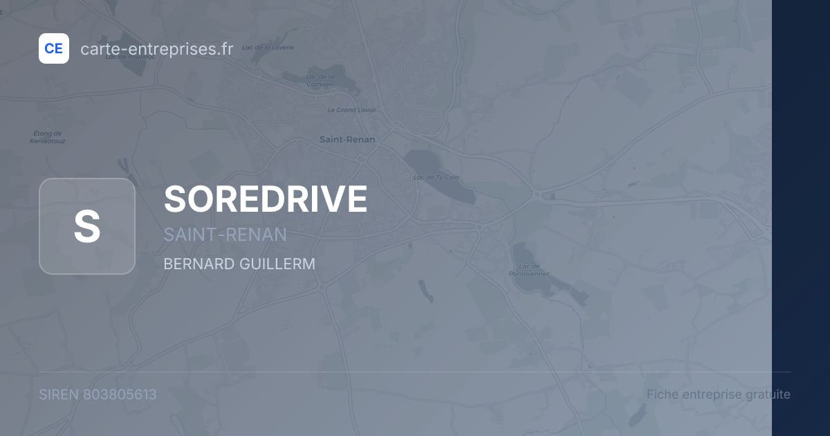 SOREDRIVE — 803805613 — fiche entreprise