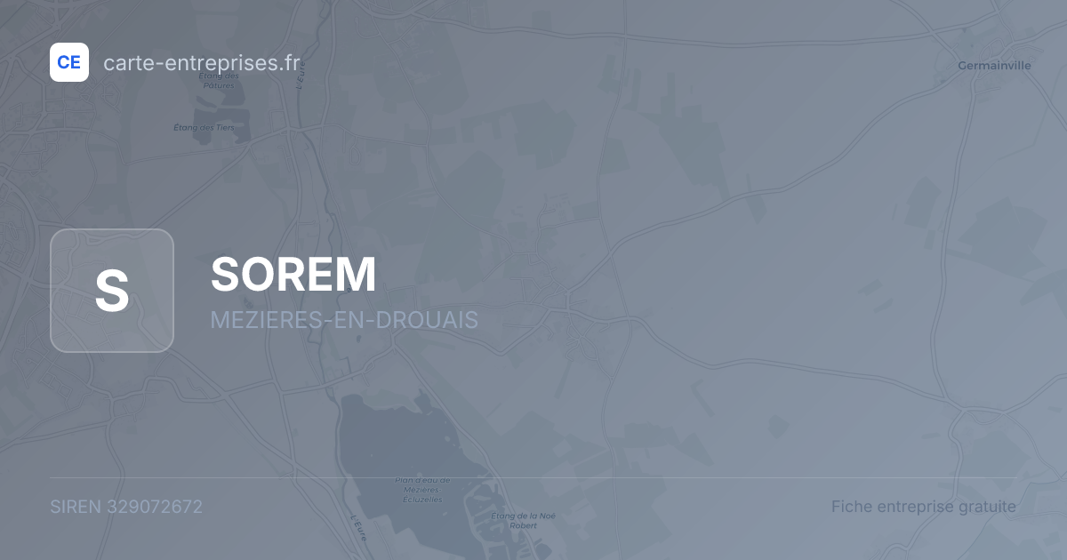 SOREM — 329072672 — fiche entreprise