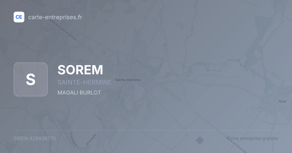 SOREM — 428826770 — fiche entreprise