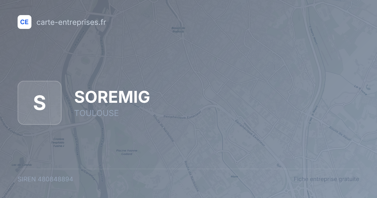 SOREMIG — 480848894 — fiche entreprise