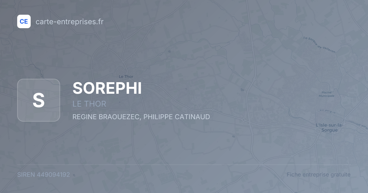 SOREPHI — 449094192 — fiche entreprise