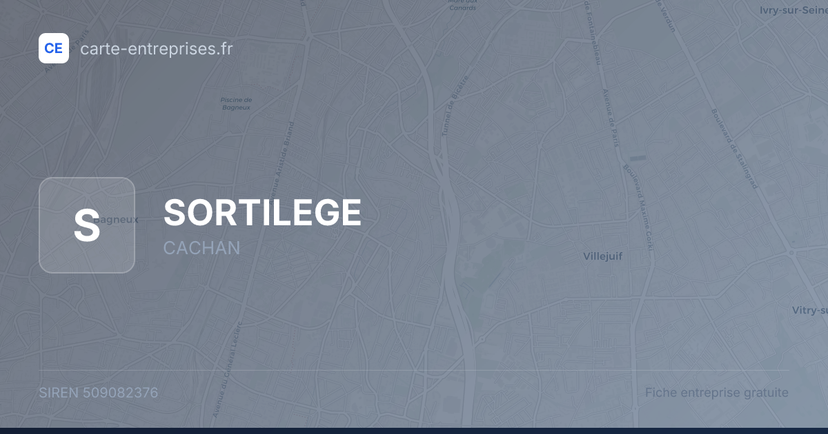 SORTILEGE — 509082376 — fiche entreprise