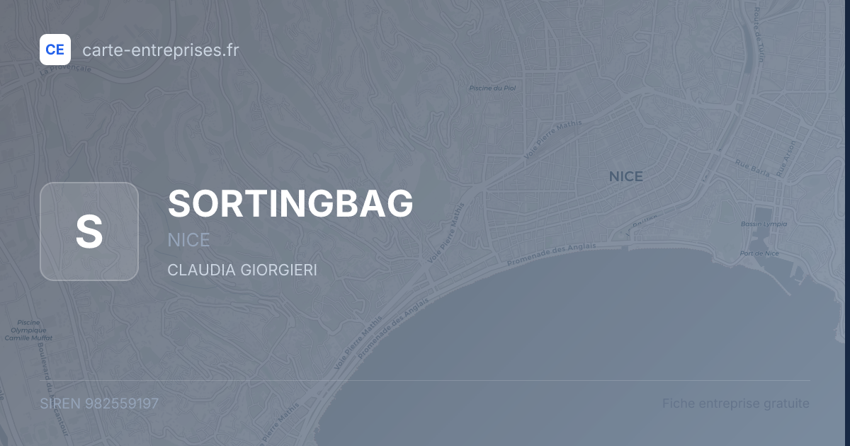 SORTINGBAG — 982559197 — fiche entreprise