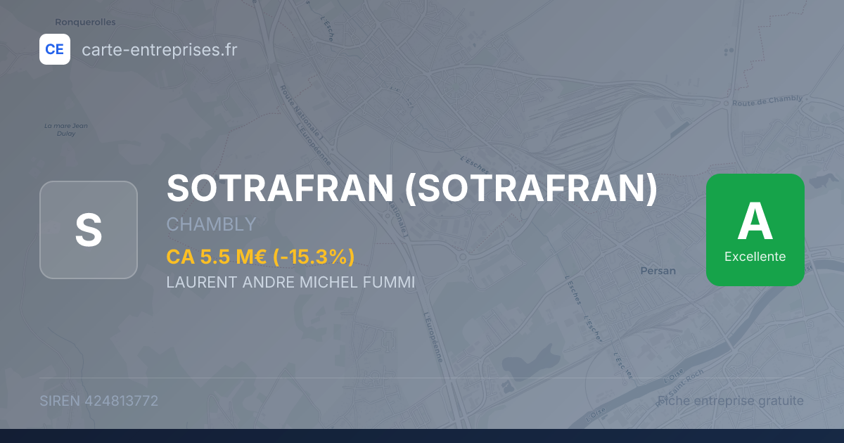 SOTRAFRAN (SOTRAFRAN) — 424813772 — fiche entreprise