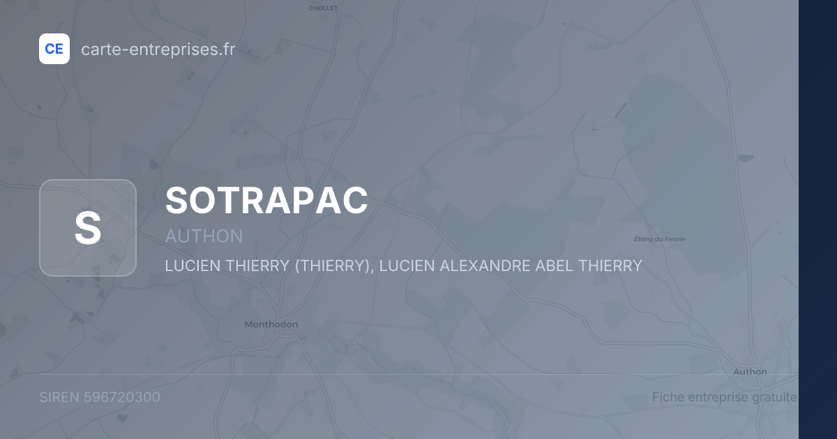 SOTRAPAC — 596720300 — fiche entreprise