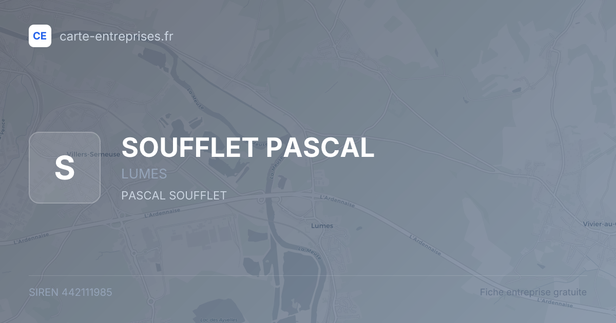 SOUFFLET PASCAL — 442111985 — fiche entreprise