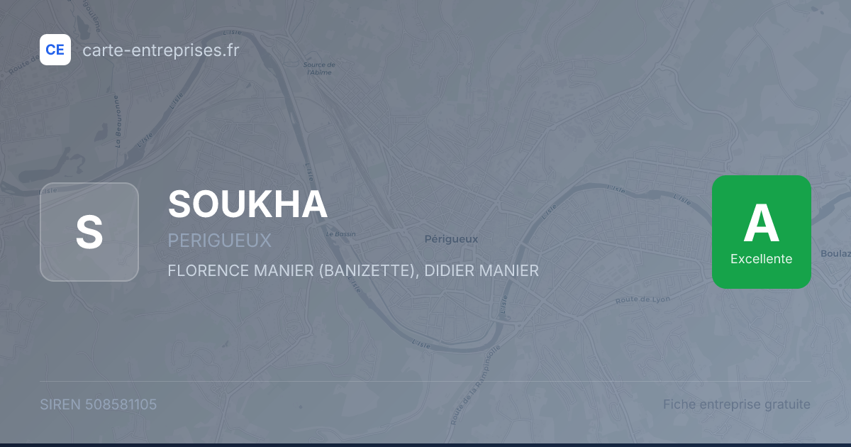 SOUKHA — 508581105 — fiche entreprise