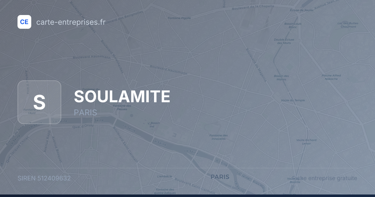 SOULAMITE — 512409632 — fiche entreprise