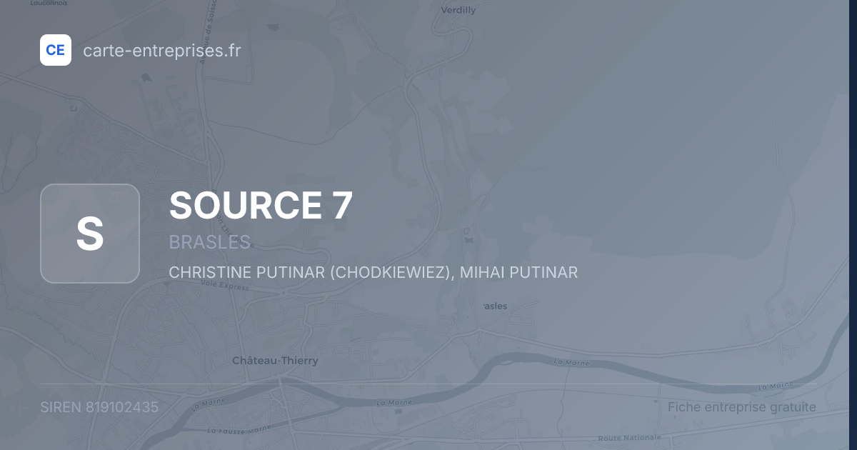 SOURCE 7 — 819102435 — fiche entreprise