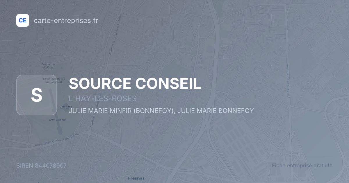 SOURCE CONSEIL — 844078907 — fiche entreprise
