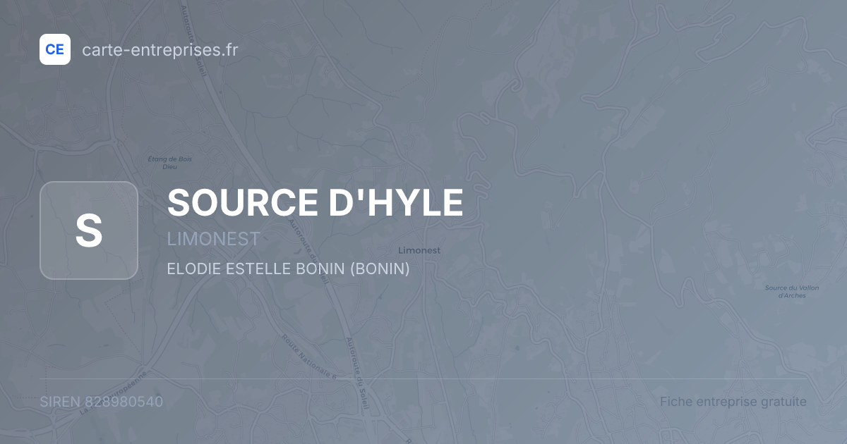 SOURCE D'HYLE — 828980540 — fiche entreprise