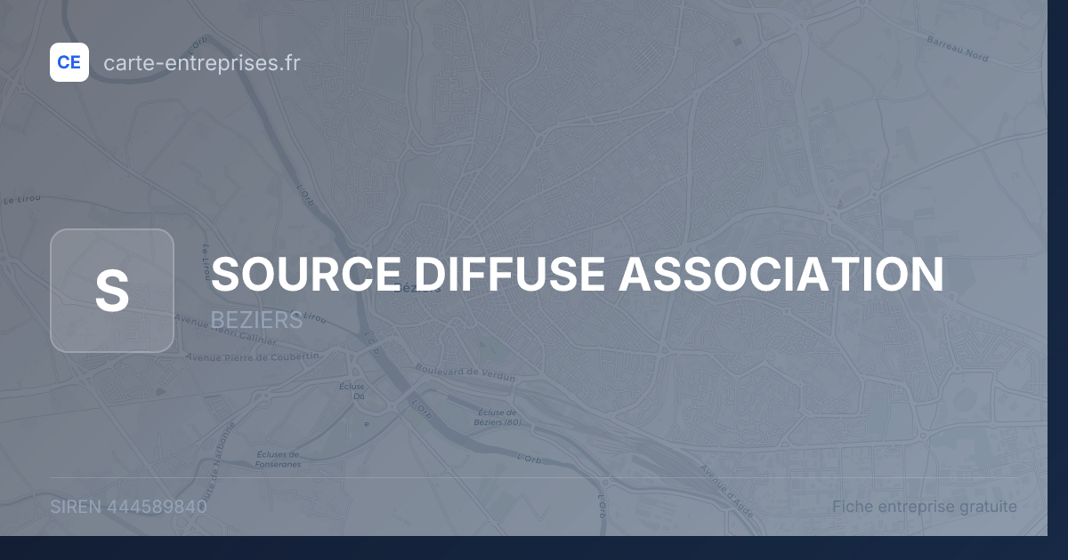 SOURCE DIFFUSE ASSOCIATION — 444589840 — fiche entreprise