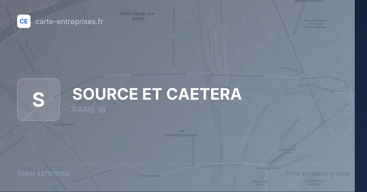 SOURCE ET CAETERA — 487978058 — fiche entreprise