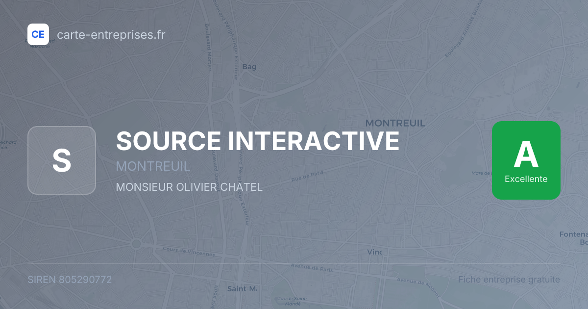 SOURCE INTERACTIVE — 805290772 — fiche entreprise