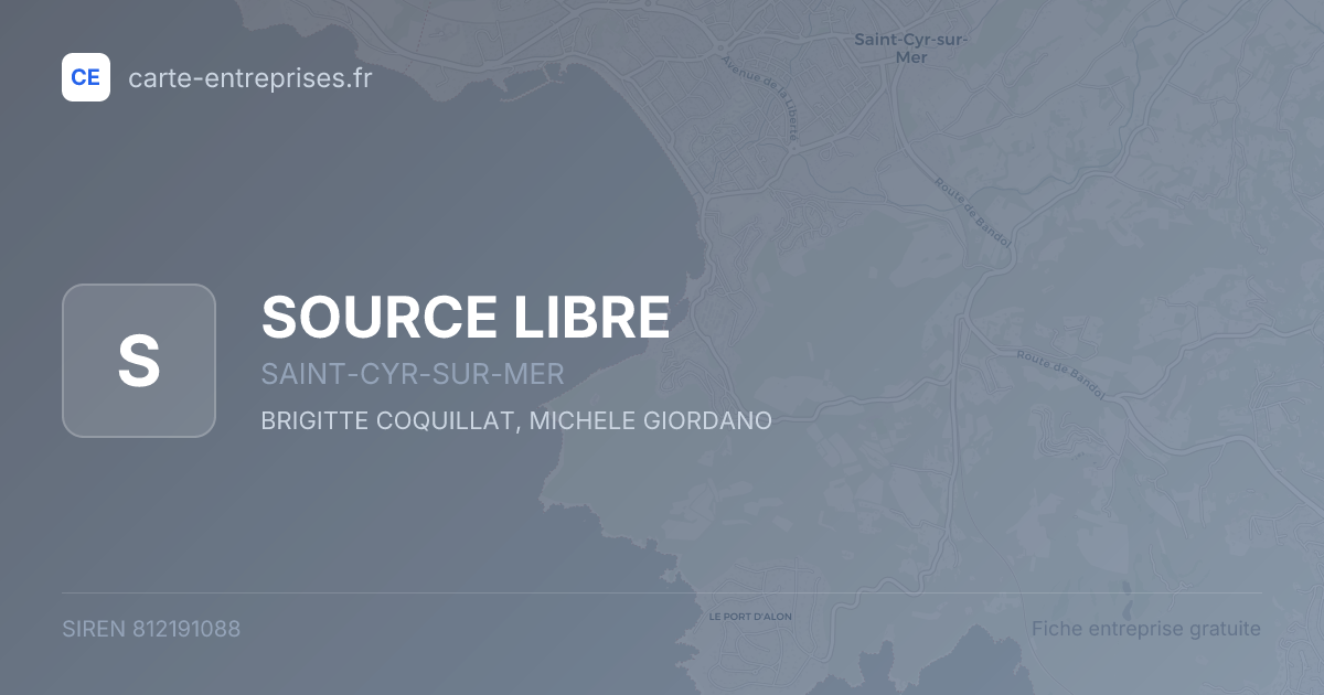 SOURCE LIBRE — 812191088 — fiche entreprise