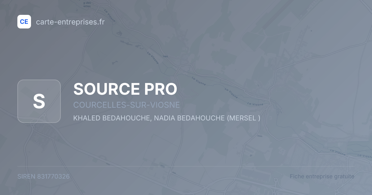 SOURCE PRO — 831770326 — fiche entreprise
