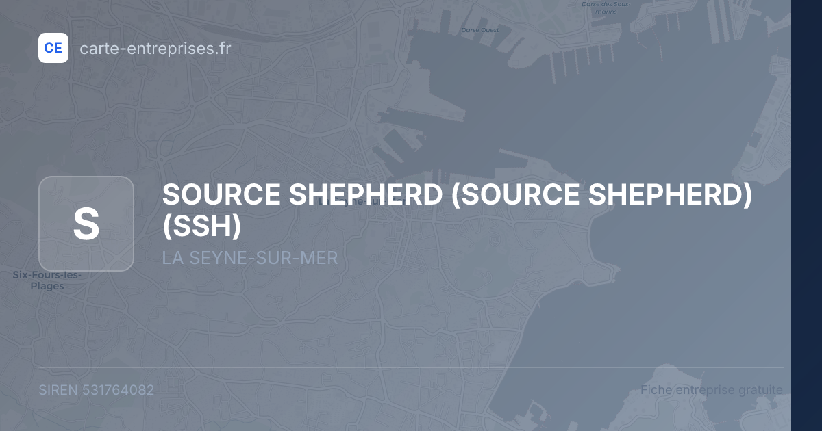 SOURCE SHEPHERD (SOURCE SHEPHERD) (SSH) — 531764082 — fiche entreprise