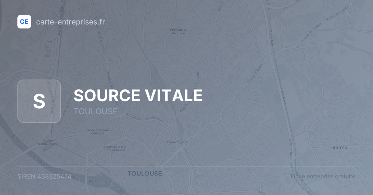 SOURCE VITALE — 438325474 — fiche entreprise