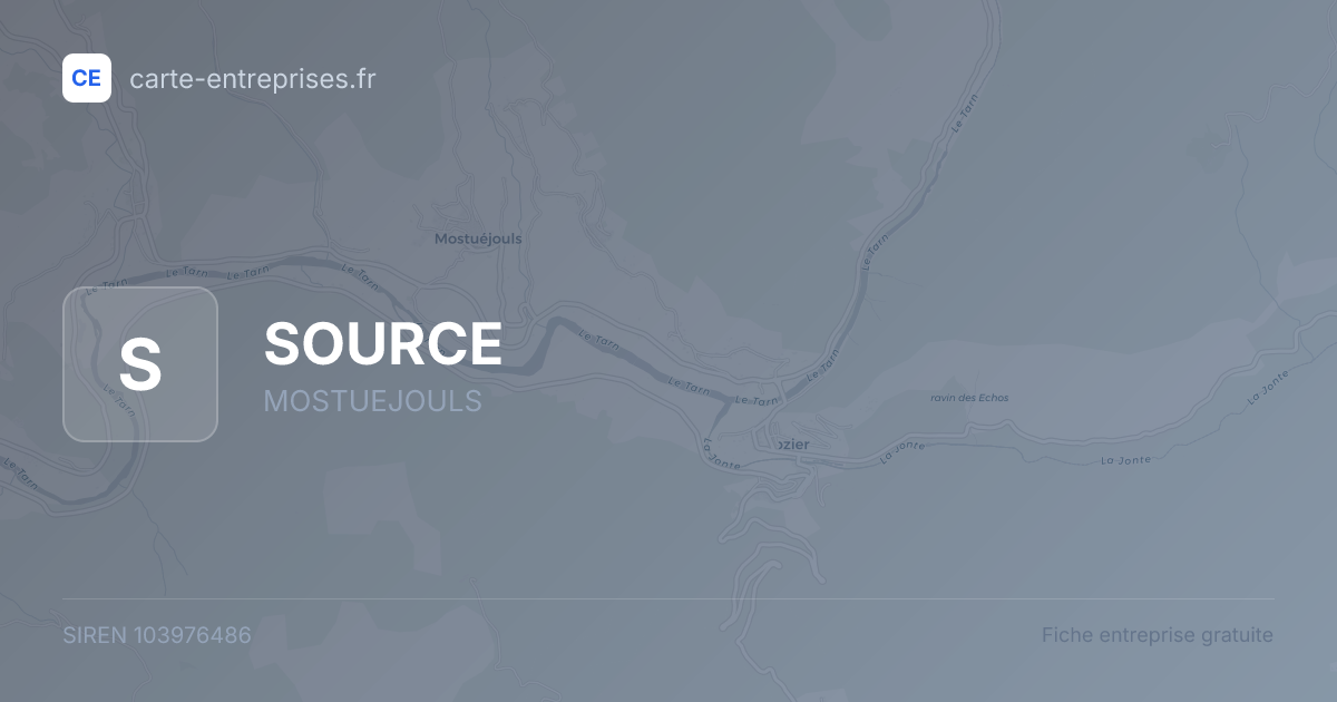 SOURCE — 103976486 — fiche entreprise