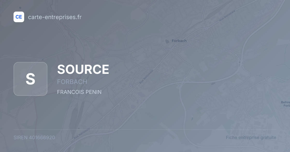 SOURCE — 401666920 — fiche entreprise