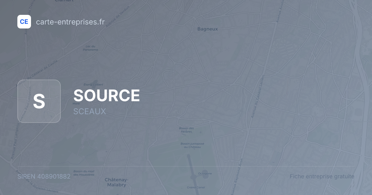 SOURCE — 408901882 — fiche entreprise