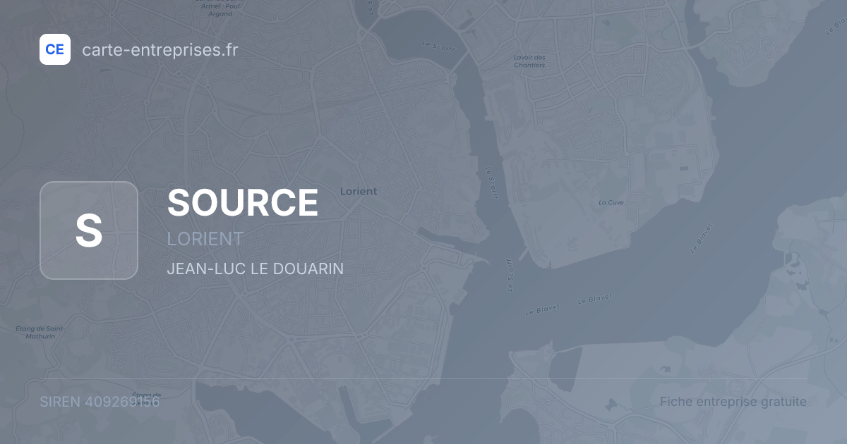 SOURCE — 409269156 — fiche entreprise