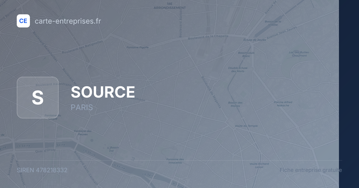 SOURCE — 478218332 — fiche entreprise