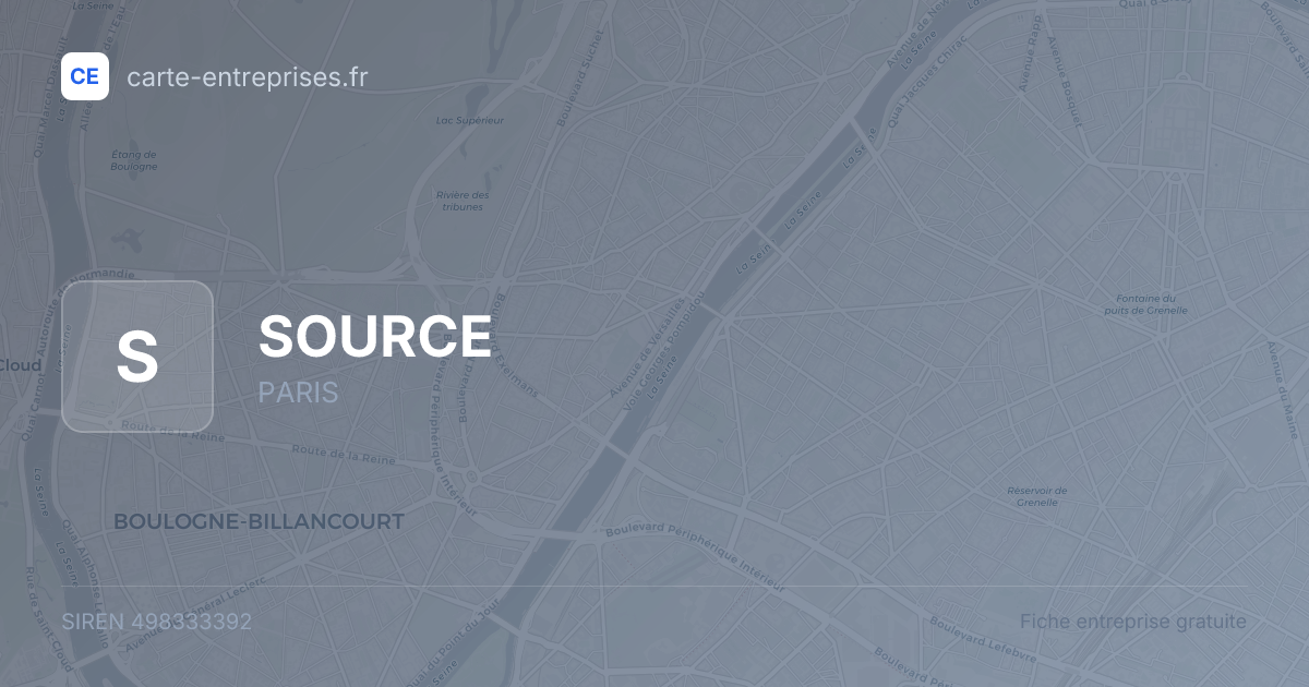 SOURCE — 498333392 — fiche entreprise