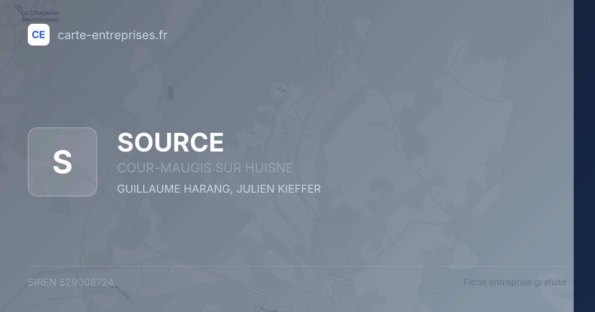 SOURCE — 529008724 — fiche entreprise