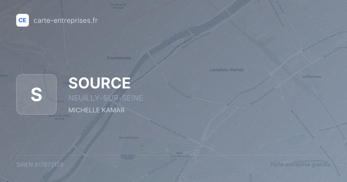 SOURCE — 817873128 — fiche entreprise